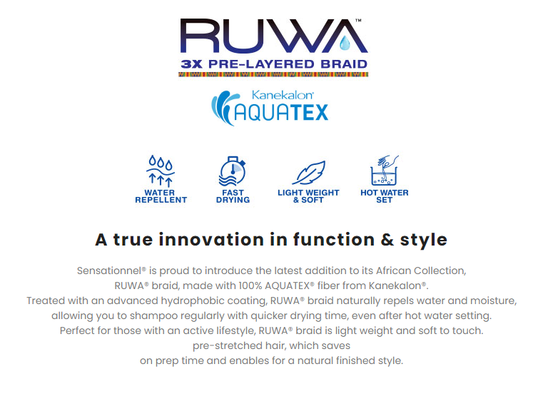 Ruwa Pre-Stretched Braid 24" - 3X - BRAID BEAUTY