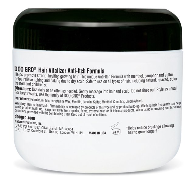 Doo GRO Hair Vitalizer Anti-Itch Formula 4 oz - BRAID BEAUTY