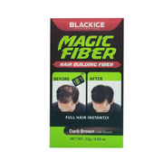 Black Ice Building Fiber Color Dark Brown 0.97oz - BRAID BEAUTY