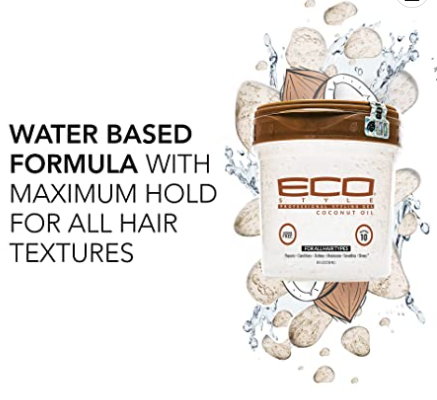 Eco Styling Gel Coconut Oil 8oz - BRAID BEAUTY