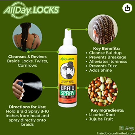 All Day Locks Braid Spray 12oz - BRAID BEAUTY