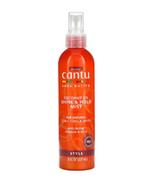 Cantu Shea Butter Coconut Oil Shine & Hold Mist, 8 oz - BRAID BEAUTY