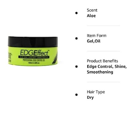 Magic Collection Edge Effect Edge Control Gel  8 oz -Aloe Vera - BRAID BEAUTY