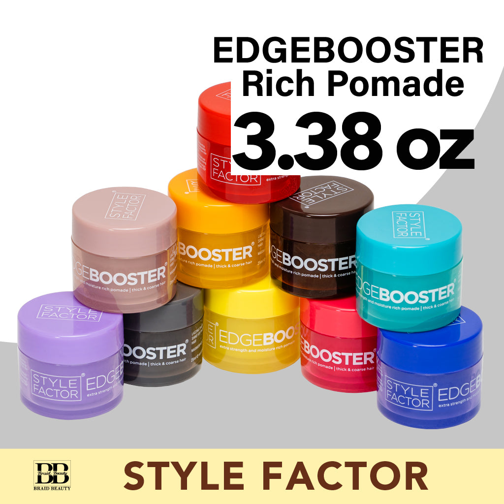 Style Factor EDGEBOOSTER Rich Pomade 3.38 oz - BRAID BEAUTY