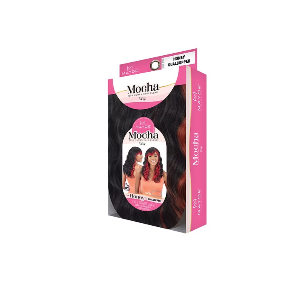 Mayde Beauty Mocha Human Hair Blend Wig -HONEY- - BRAID BEAUTY