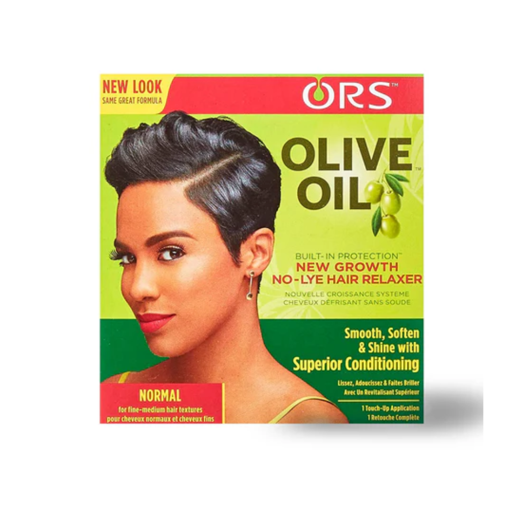 ORS OLIVE OIL BUILT-IN PROTECTION NEW GROWTH NO-LYE HAIR RELAXER