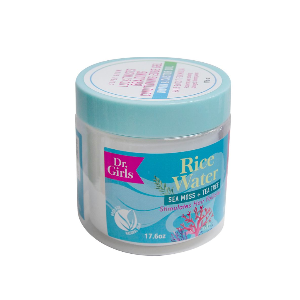 Dr. Girls Rice Water Braiding Conditioning Gel Sea Moss & Tea Tree 17.6 oz
