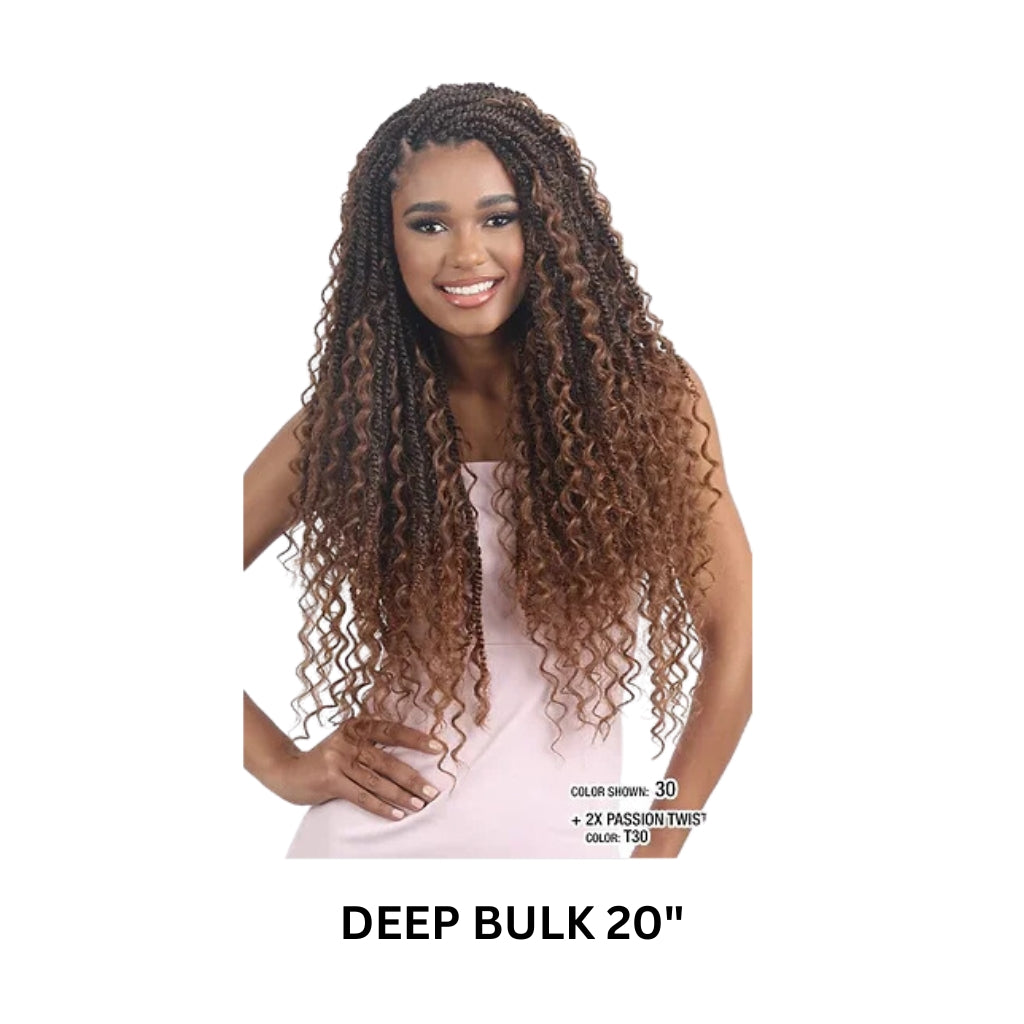 Mayde Beauty Deep Bulk 20" Bloom Bundle Hair Weave - BRAID BEAUTY