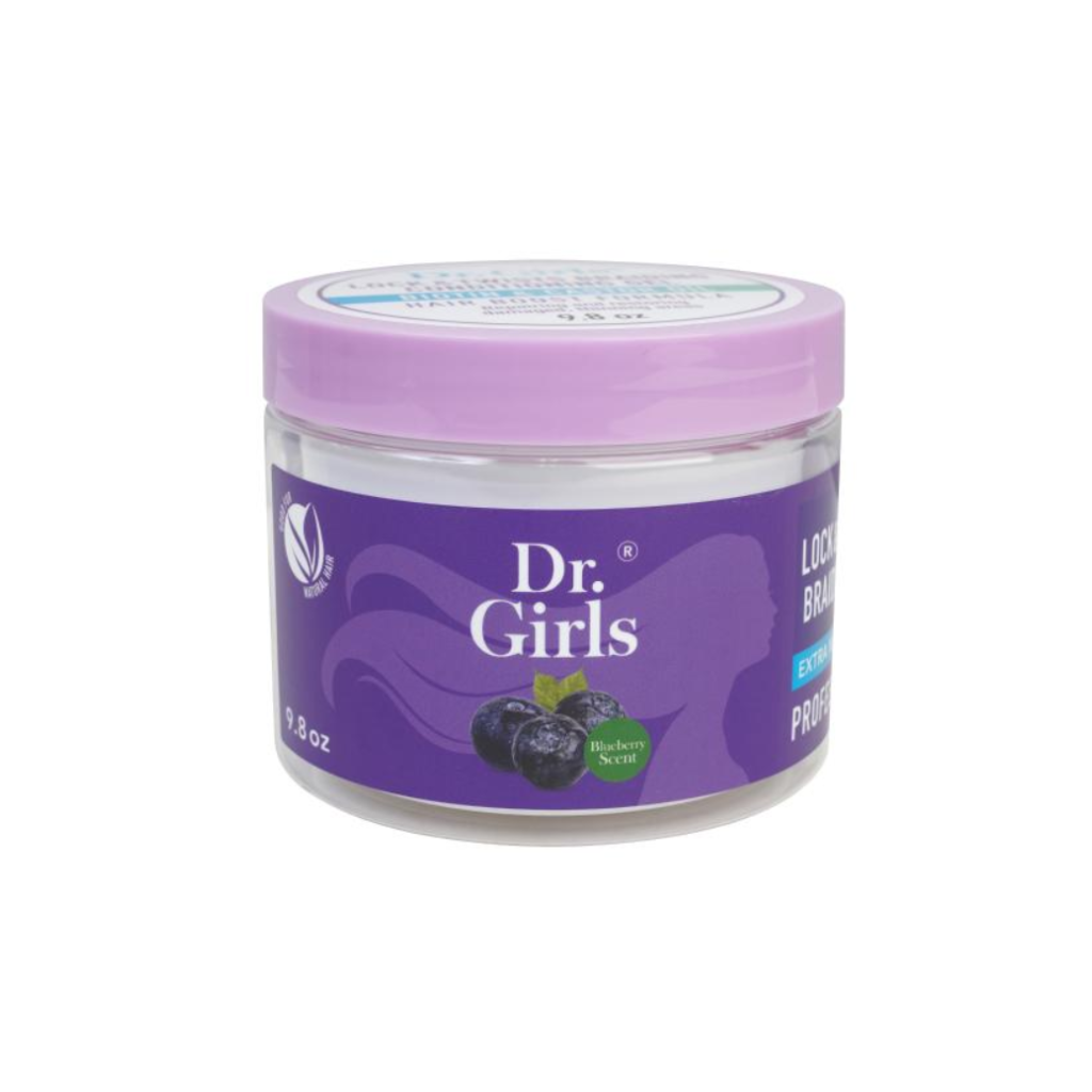 Dr. Girls Rice Water Braiding Conditioning Edge Gel Blue Berry 9.8oz - BRAID BEAUTY