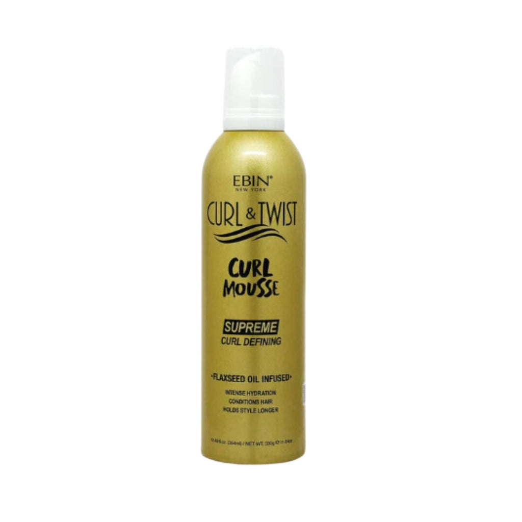 EBIN NEW YORK CURL & TWIST CURL MOUSSE - CURL DEFINING 12.49 OZ - BRAID BEAUTY