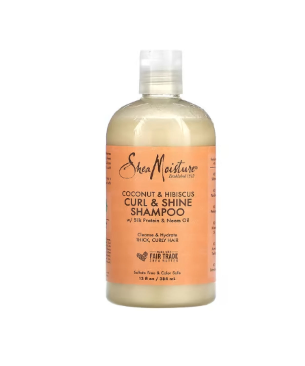 SheaMoisture, Curl & Shine Shampoo, Thick, Curly Hair, Coconut & Hibiscus 3.2 fl oz - BRAID BEAUTY