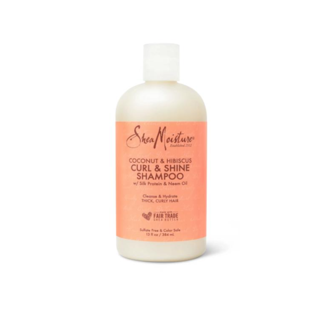 SheaMoisture Coconut & Hibiscus Curl & Shine Hair Shampoo 13 oz - BRAID BEAUTY