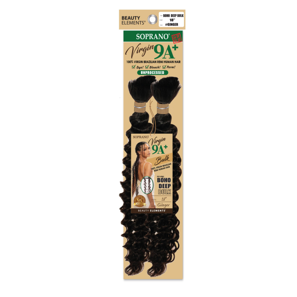 Bijoux SOPRANO VIRGIN 9A BOHO DEEP BULK - BRAID BEAUTY
