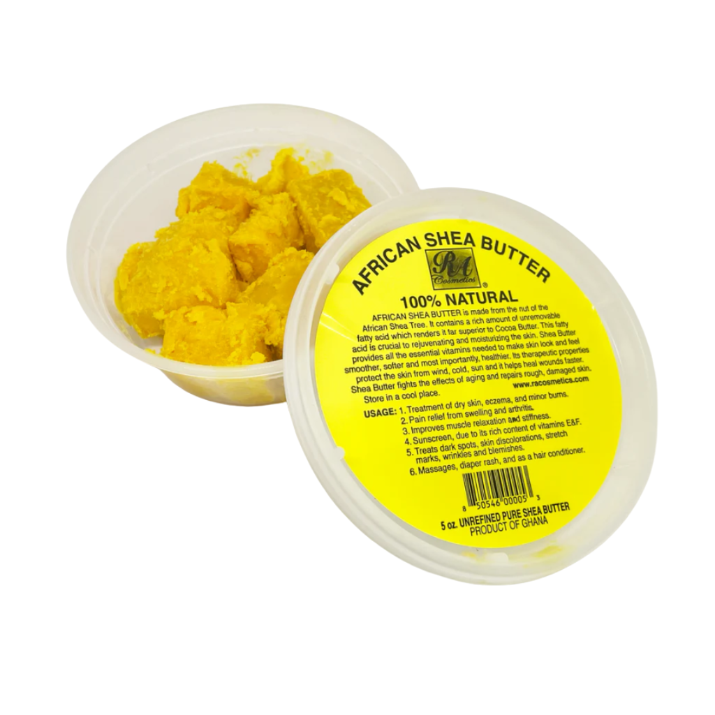 100% NATURAL AFRICAN SHEA BUTTERE  YLLOW CHUNKY  10oz - BRAID BEAUTY