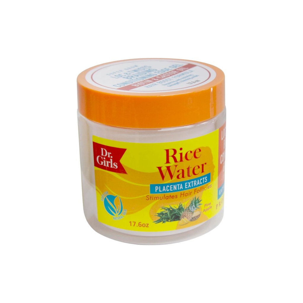 Dr. Girls Rice Water Braiding Conditioning Gel Placenta Extracts 17.6 oz