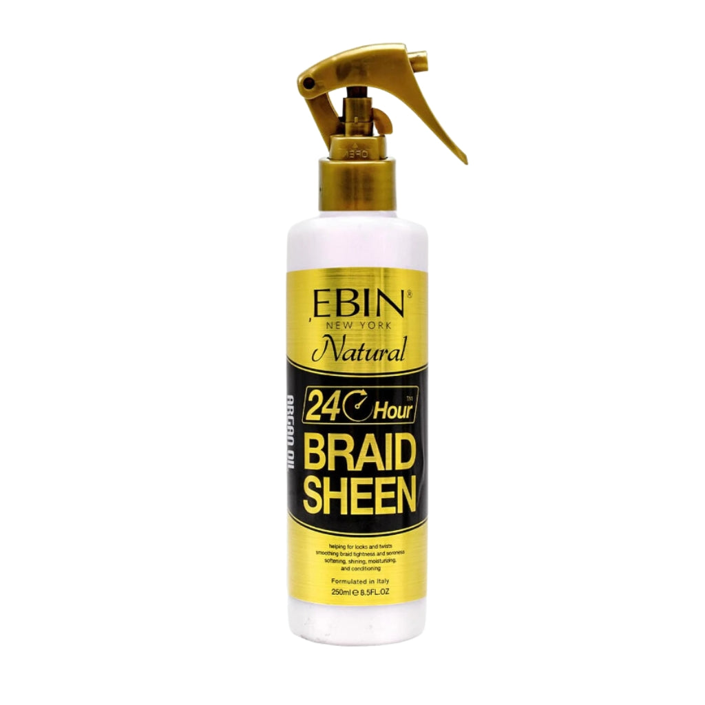 EBIN 24 HOUR ARGAN OIL BRAID SHEEN SPRAY - 8.5OZ - BRAID BEAUTY