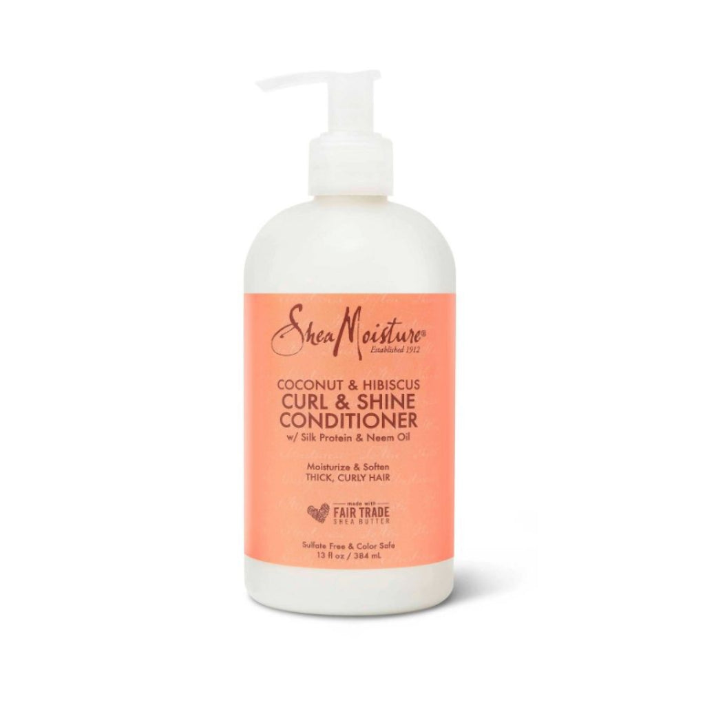 SheaMoisture Coconut & Hibiscus Curl & Shine Conditioner 13 OZ - BRAID BEAUTY