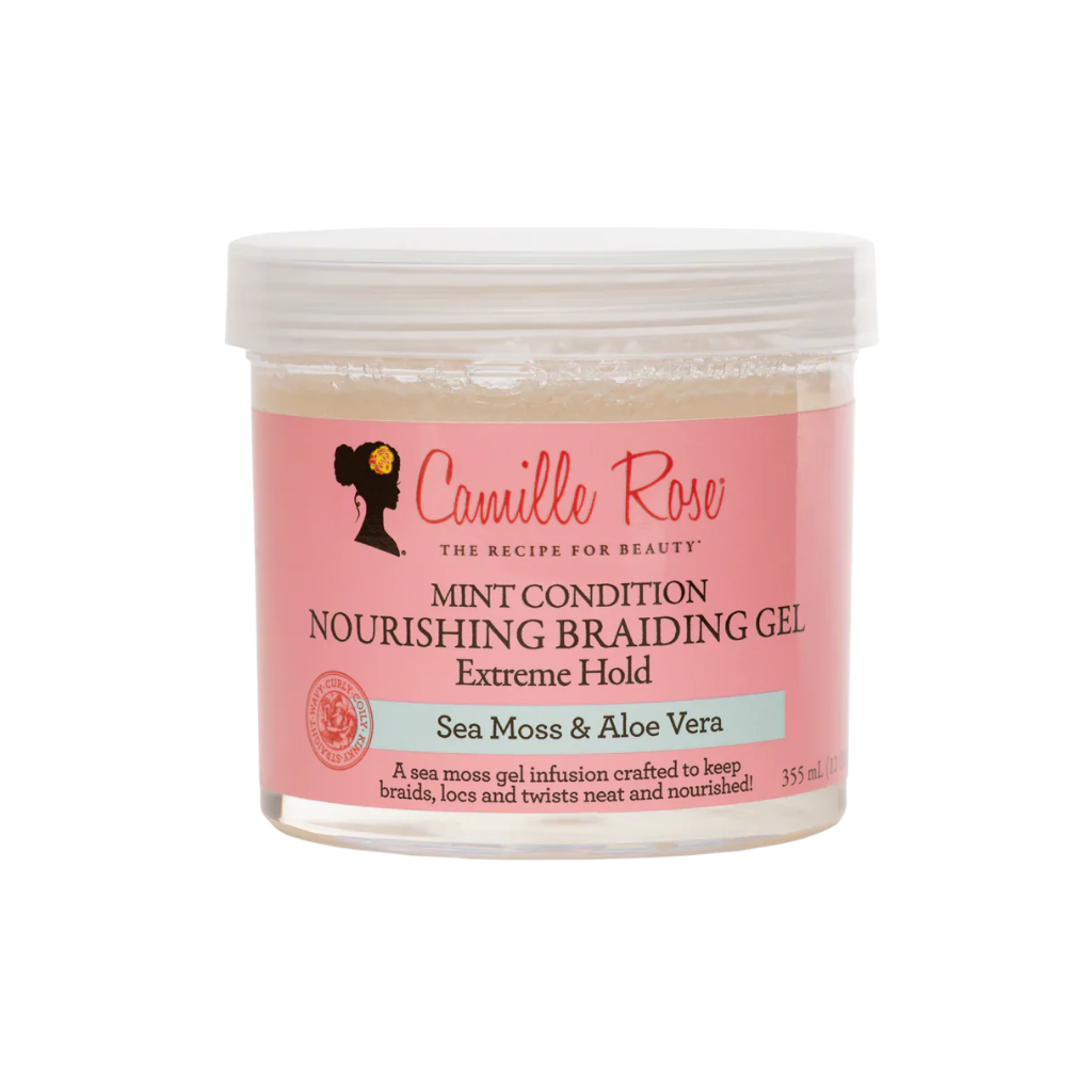 Camille Rose Mint Condition Nourishing Braiding Gel “Extreme Hold 12 OZ
