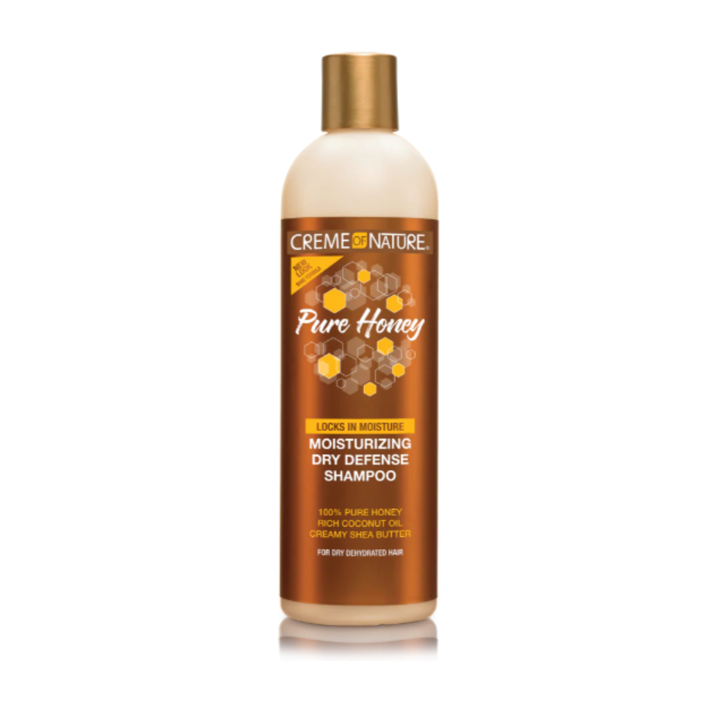Creme of Nature Pure Honey Moisturizing Dry Defense Shampoo 12 OZ