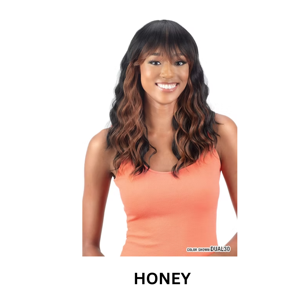 Mayde Beauty Mocha Human Hair Blend Wig -HONEY- - BRAID BEAUTY