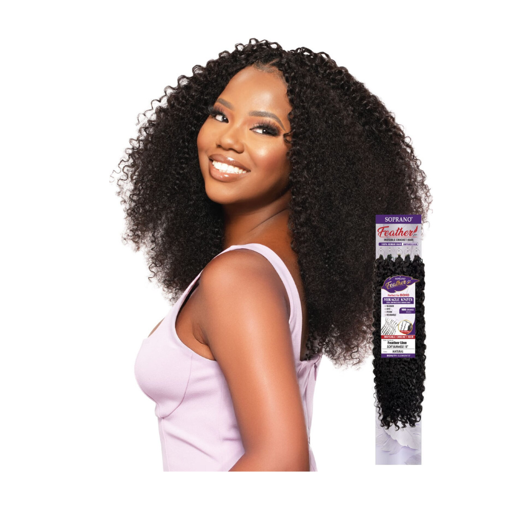 SOPRANO VIRGIN REMI Feather Line SOFT BURMESE (100 strands) 18" - BRAID BEAUTY