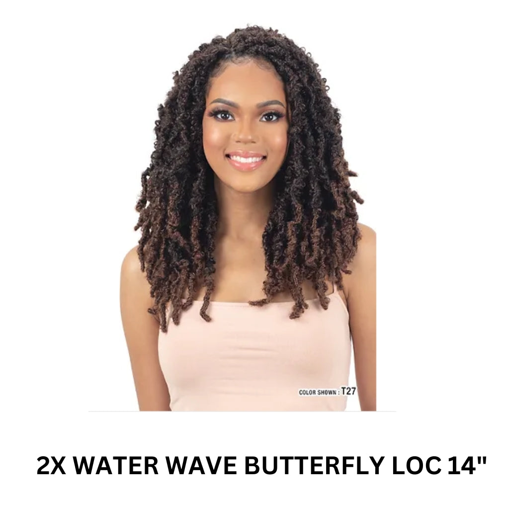 Mayde Beauty 2X WATER WAVE BUTTERFLY LOC 14" - BRAID BEAUTY