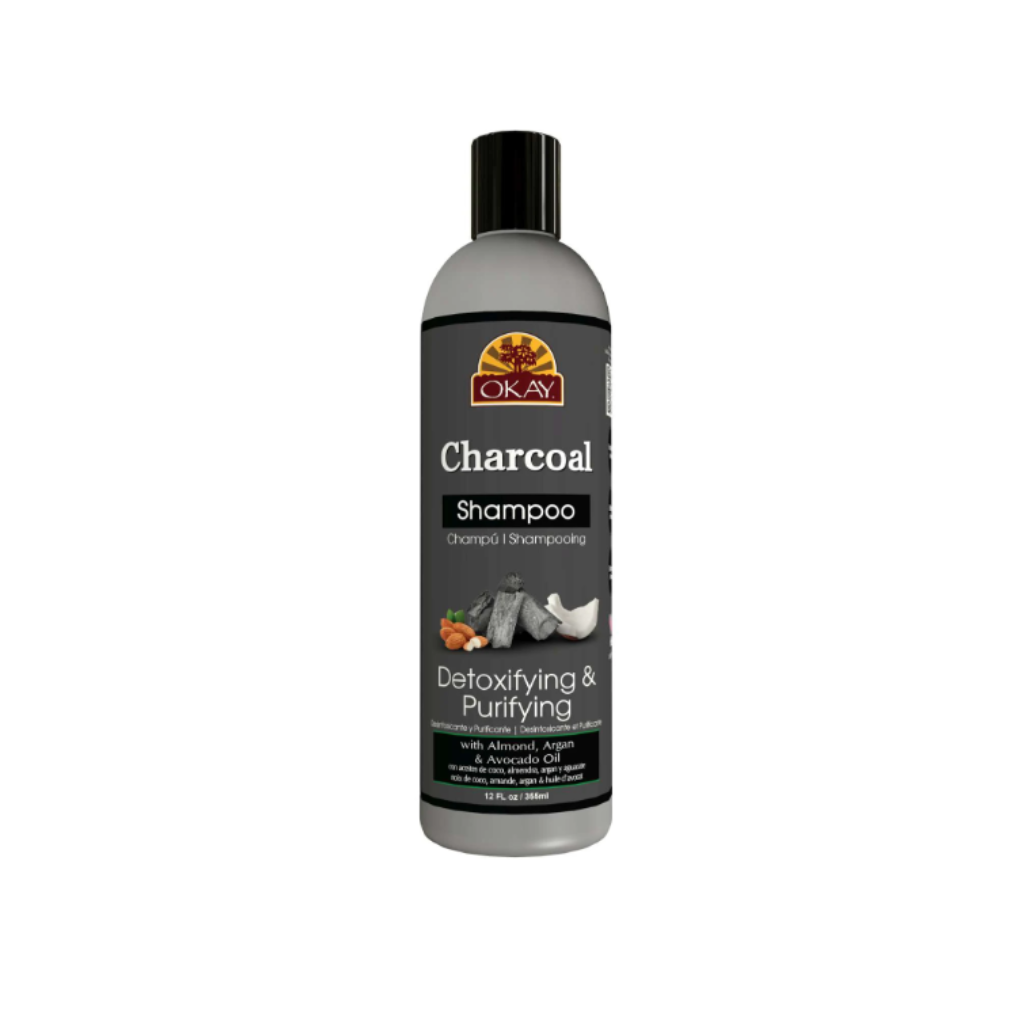 Okay Charcoal Shampoo 12 OZ - BRAID BEAUTY