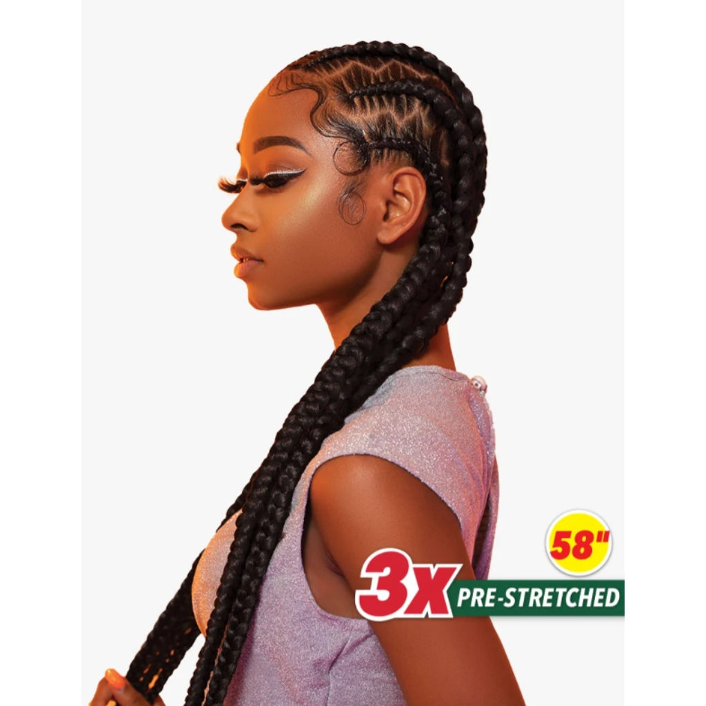 SENSATIONNEL 3X X-PRESSION PRE-STRETCHED BRAID 58″ | BRAID BEAUTY