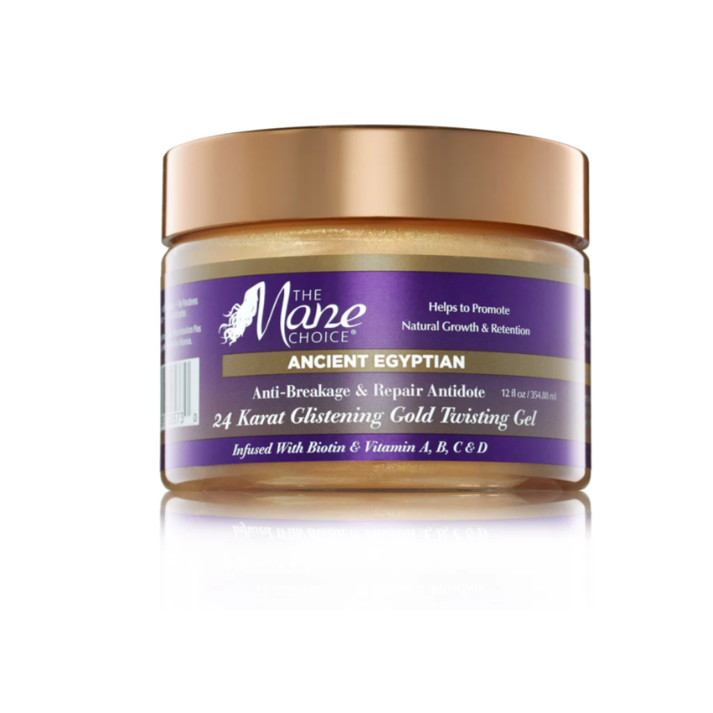 The Mane Choice Ancient Egyptian Anti-Breakage Glistening Gold Twisting Gel 12oz - BRAID BEAUTY