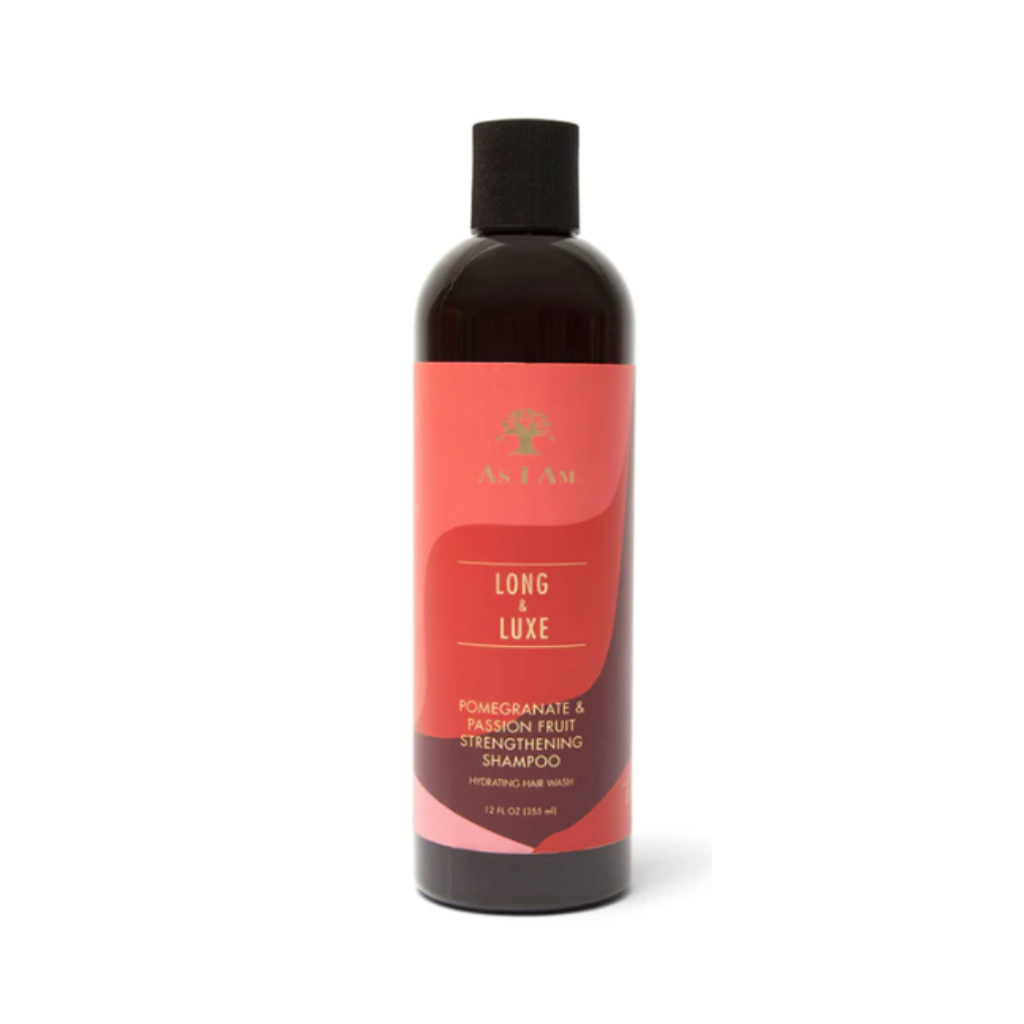 As I Am Long & Luxe Pomegranate & Passion Fruit Strengthening Shampoo 12 oz