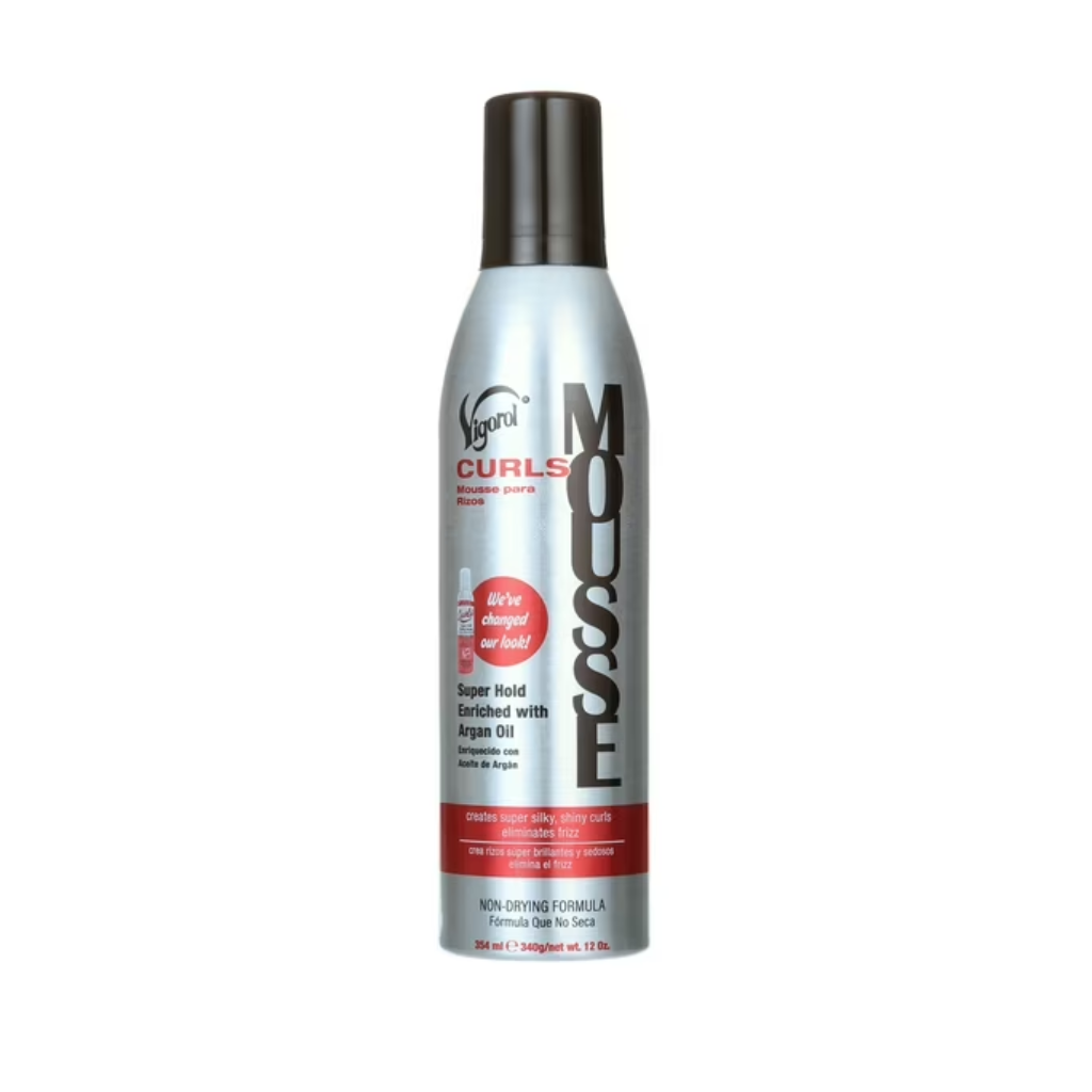 Vigorol Super Hold Curls Mousse Relaxed Hair 12 oz