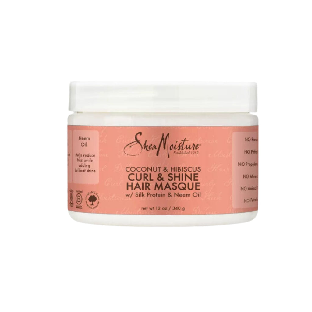SheaMoisture Coconut & Hibiscus Curl & Shine Hair Masque - BRAID BEAUTY