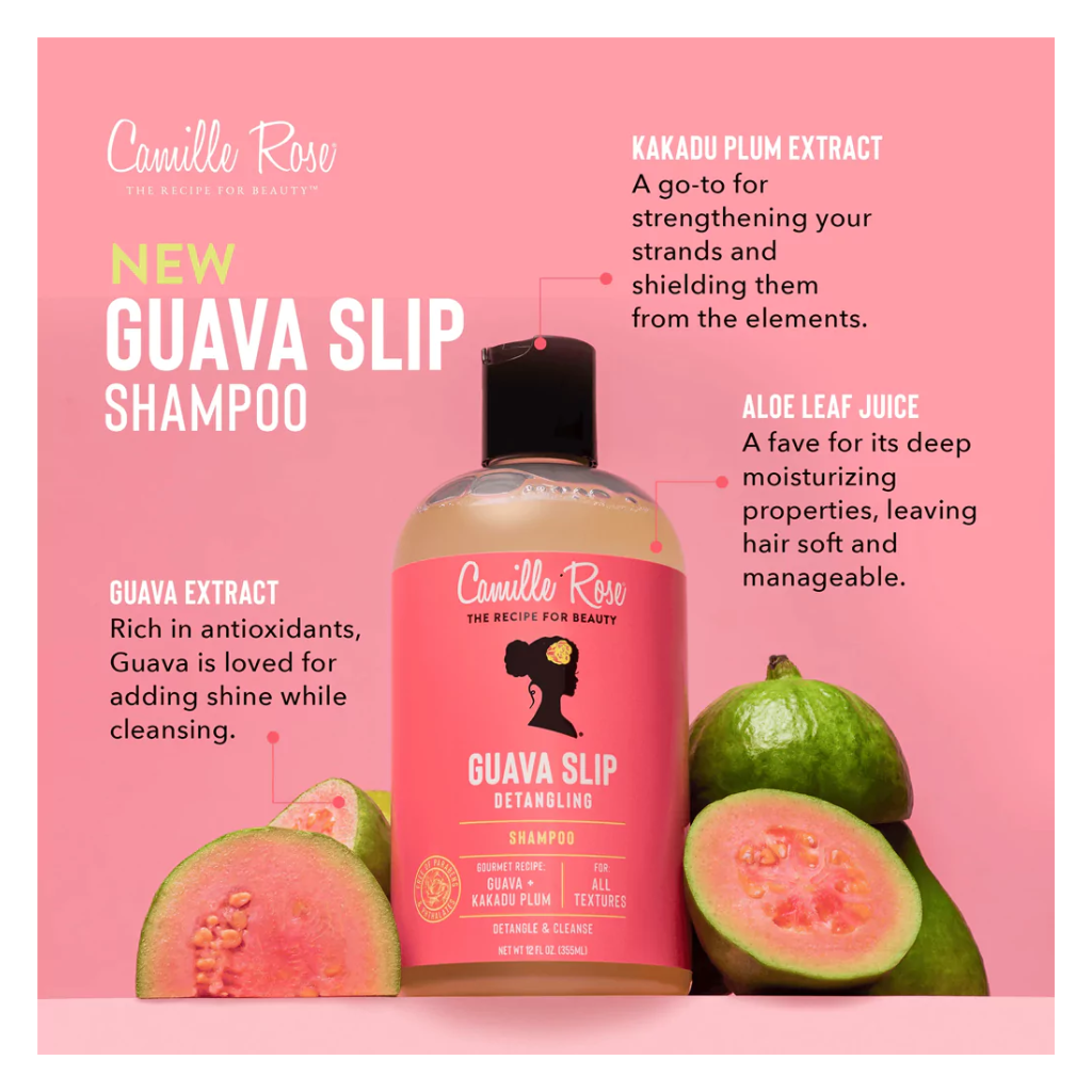 Camille Rose Guava Slip Detangling Shampoo 12 oz
