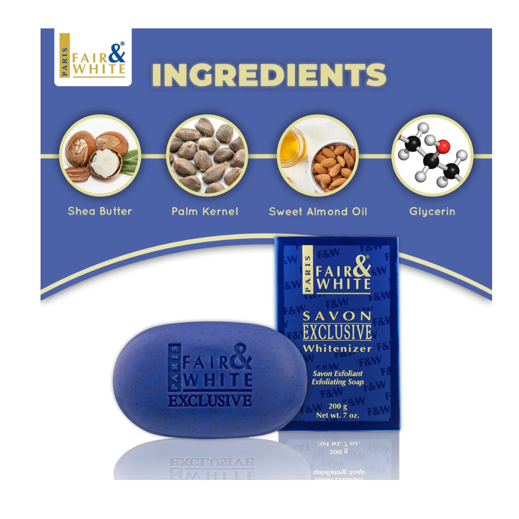 Fair & White Exclusive Whitenizer Exfoliating Soap 7 oz