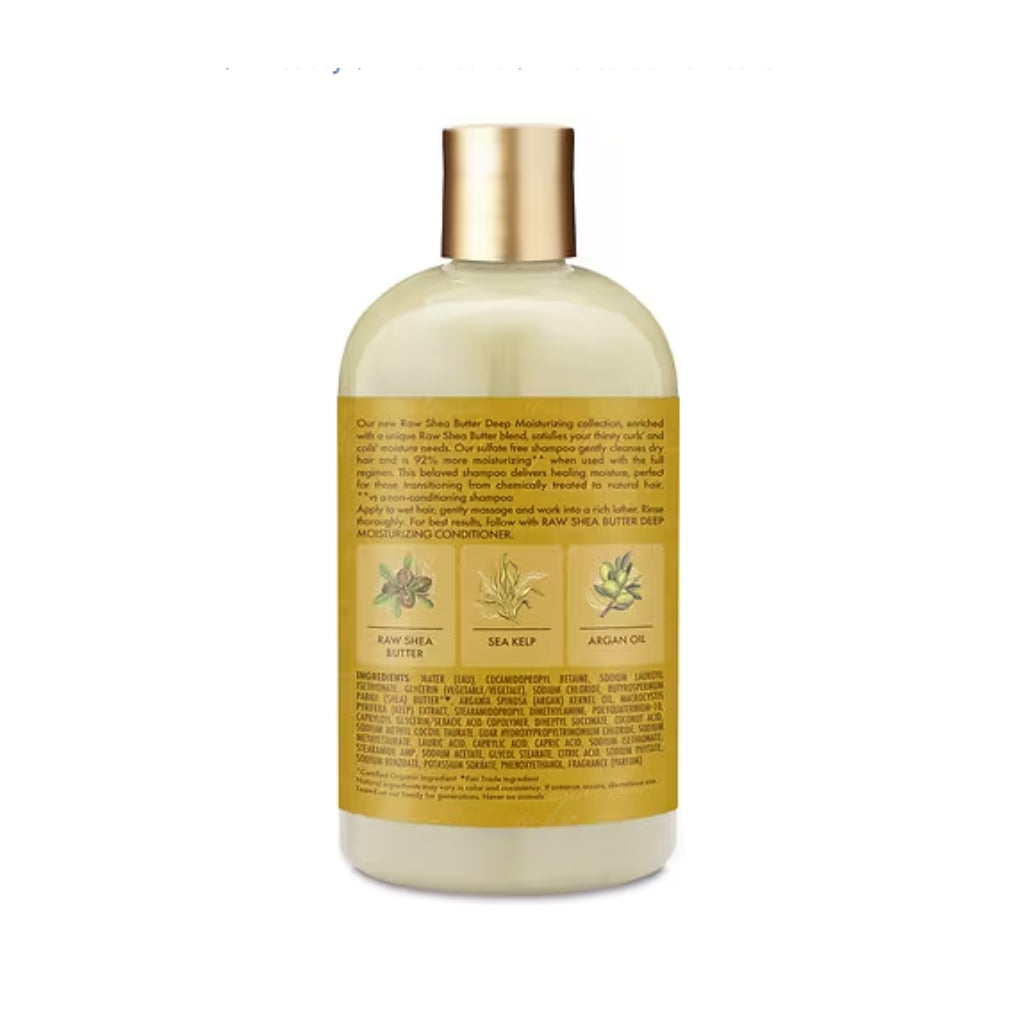 SheaMoisture Deep Moisturizing Shampoo w/ Sea Kelp & Argan Oil 13 FL OZ - BRAID BEAUTY