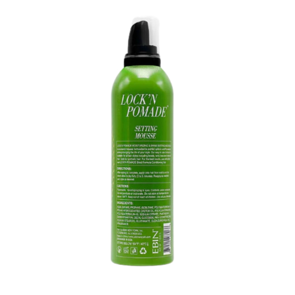 EBIN SETTING MOUSSE MOISTURIZING & SHINE - OLIVE OIL - BRAID BEAUTY