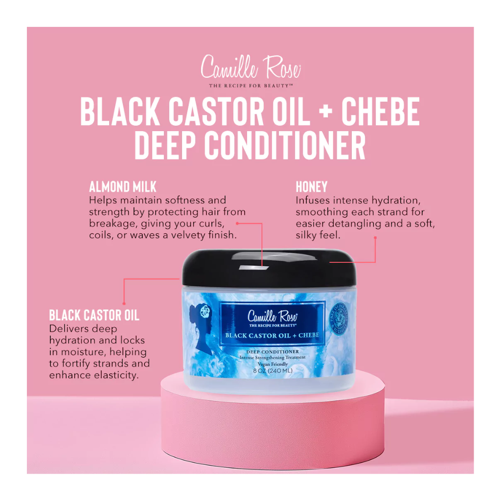 Camille Rose Black Castor Oil + Chebe Deep Conditioner8 oz