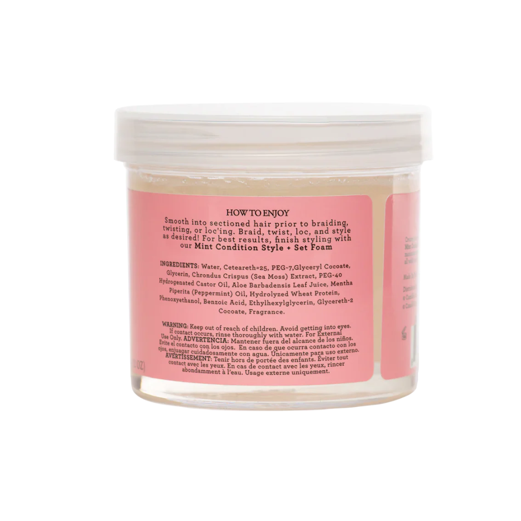 Camille Rose Mint Condition Nourishing Braiding Gel “Extreme Hold 12 OZ
