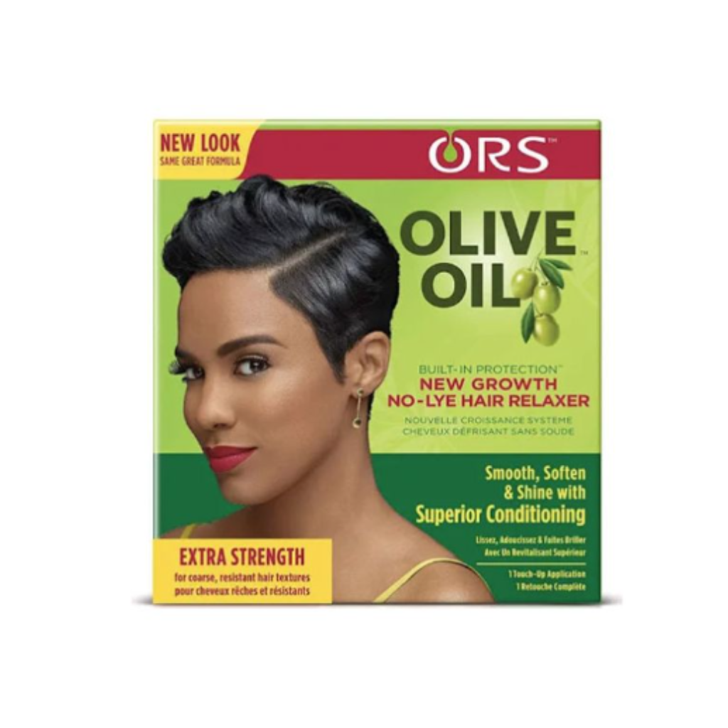 ORS OLIVE OIL BUILT-IN PROTECTION NEW GROWTH NO-LYE HAIR RELAXER