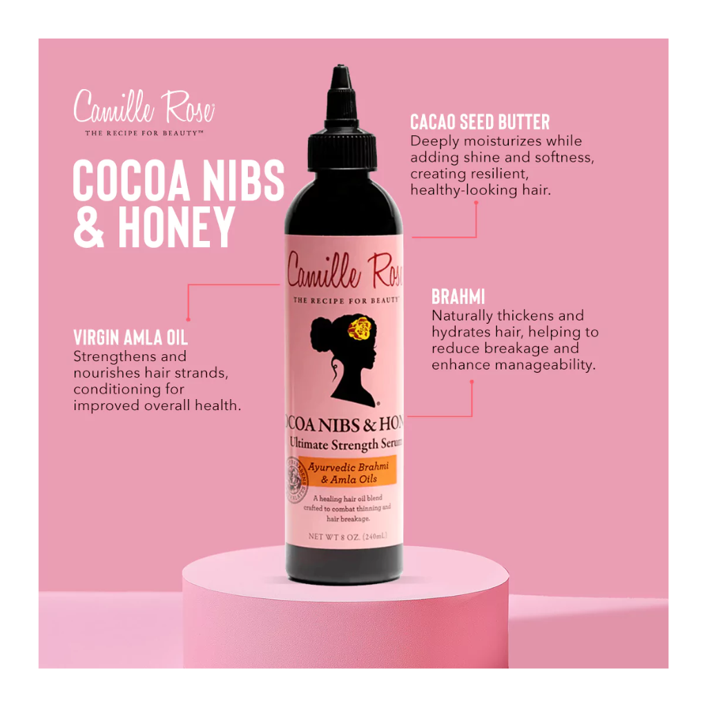 Camille Rose Cocoa Nibs + Honey Ultimate Strength Serum 8 oz - BRAID BEAUTY