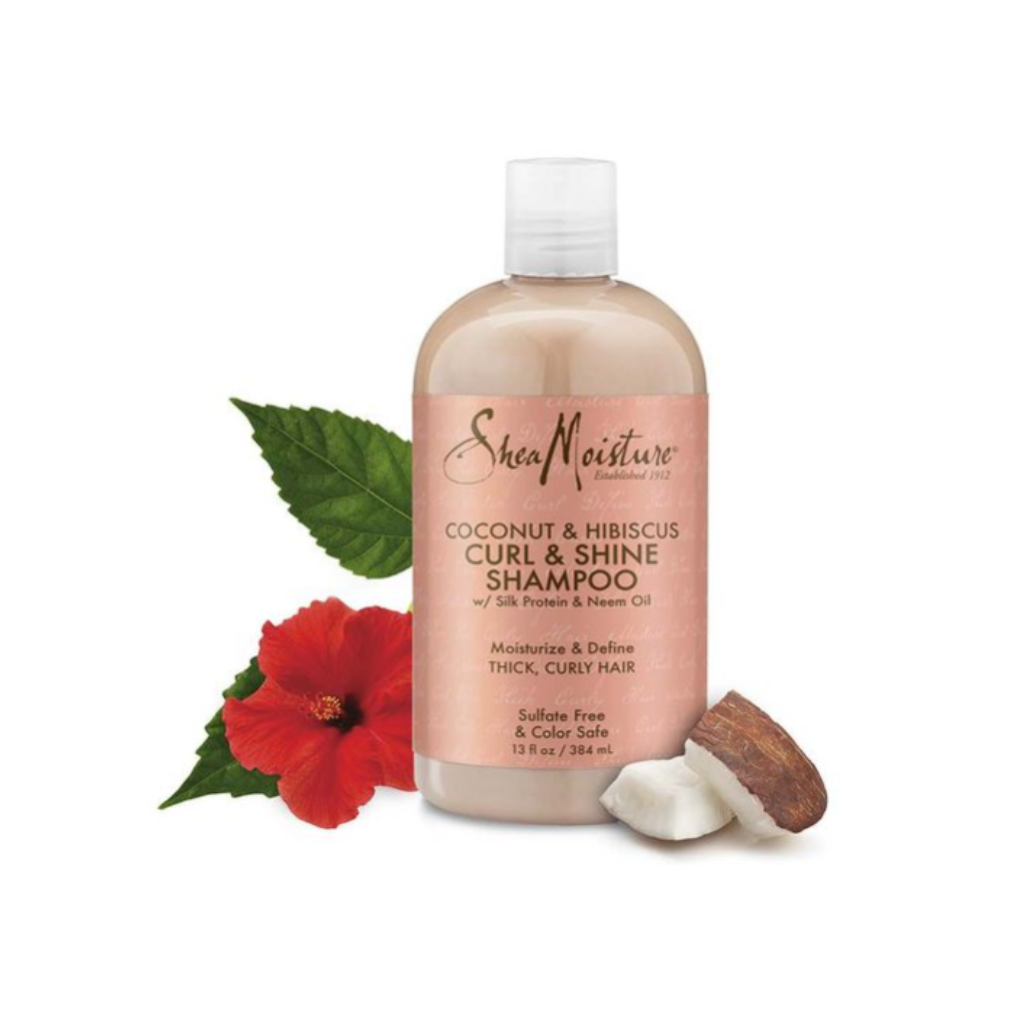 SheaMoisture Coconut & Hibiscus Curl & Shine Hair Shampoo 13 oz - BRAID BEAUTY