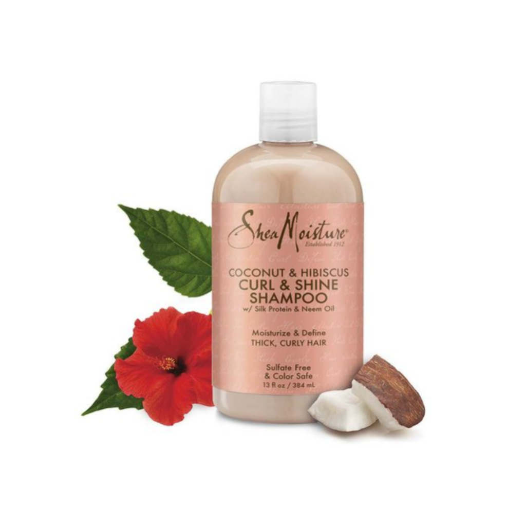 SheaMoisture Coconut & Hibiscus Curl & Shine Hair Shampoo 13 oz