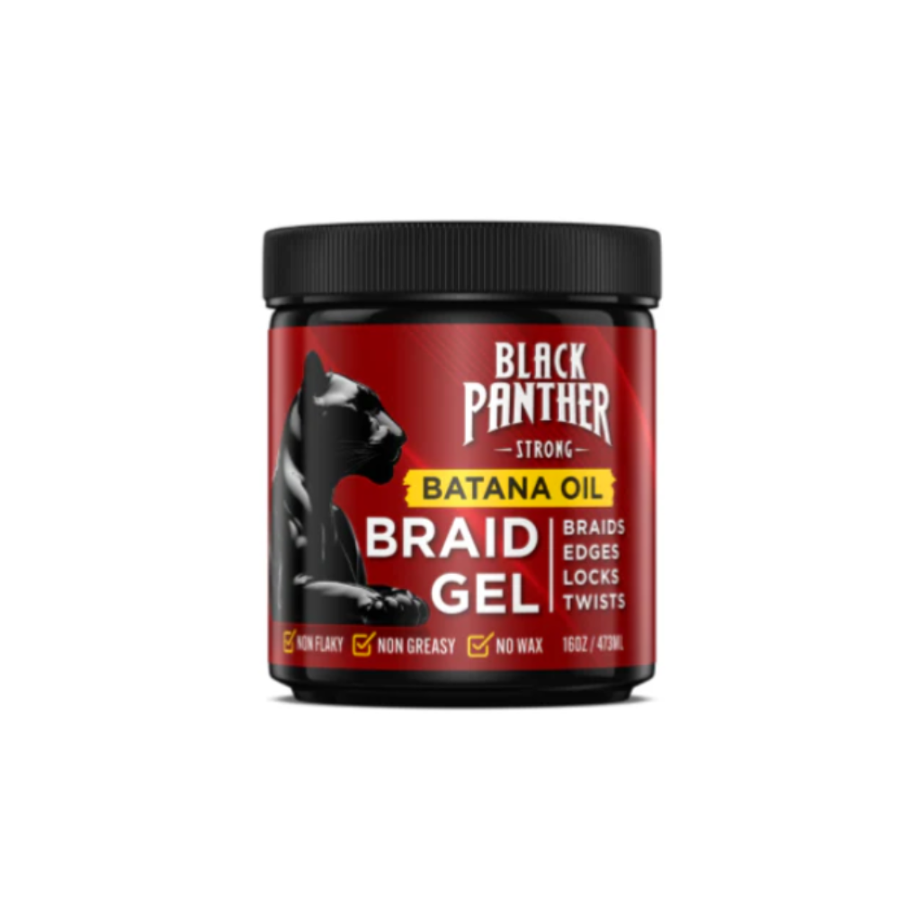 Black Panther Batana Oil Braid Gel 2-IN-1 Braid & Condition 4 OZ - BRAID BEAUTY