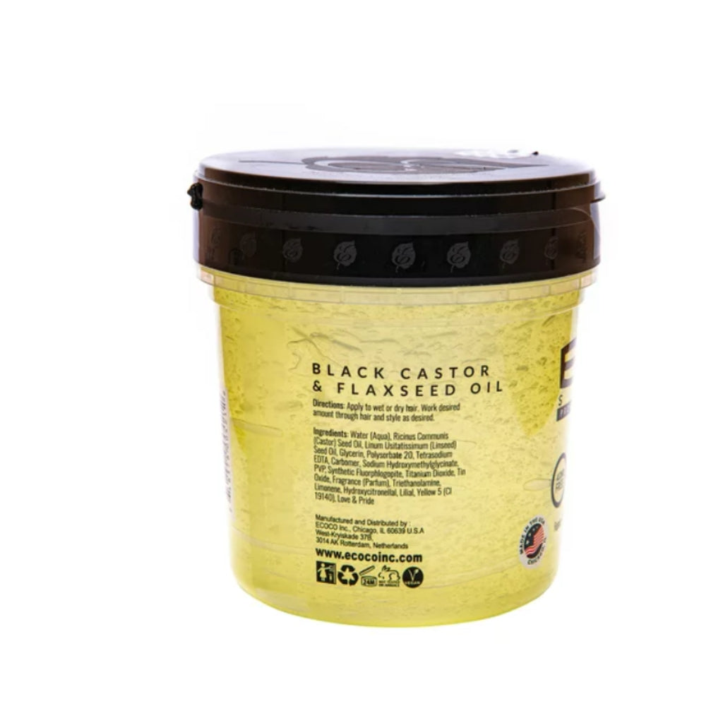 Eco Styler Black Castor & Flaxseed Oil Hair Styling Gel - BRAID BEAUTY