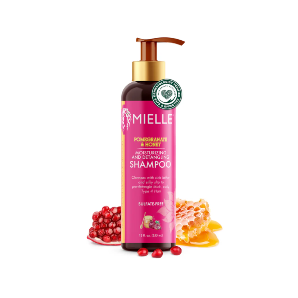 Mielle Pomegranate &amp; Honey Detangling Shampoo 12 OZ - BRAID BEAUTY
