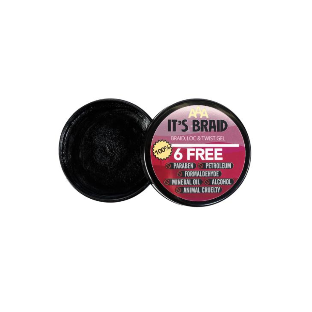 African Anti Aging It's Braid Braid, Loc & Twist Gel 4.5 oz - BRAID BEAUTY