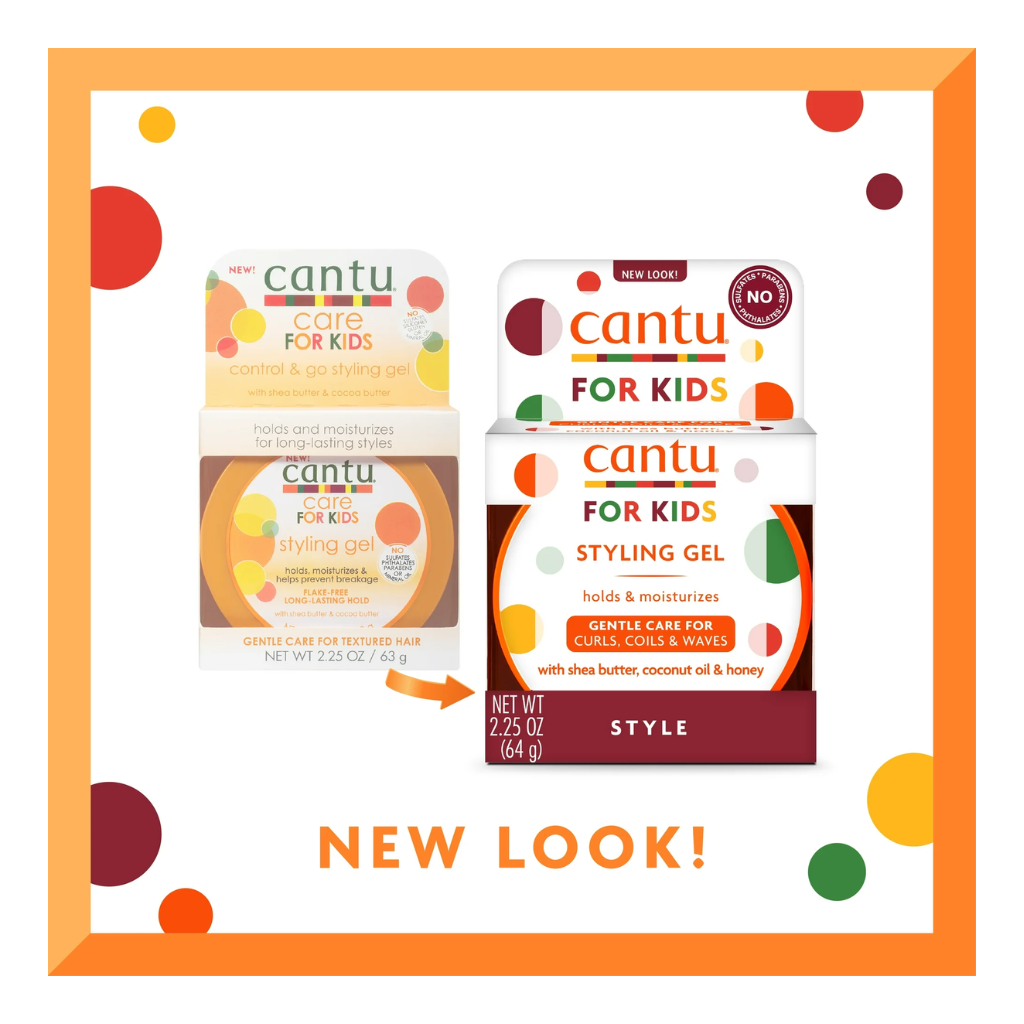 Cantu for Kids Styling Gel holds & moisturizes 2.25 oz - BRAID BEAUTY