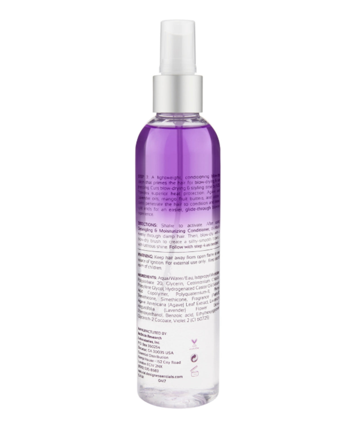 Design Essentials Agave & Lavender Blow-Dry & Styling Primer - BRAID BEAUTY