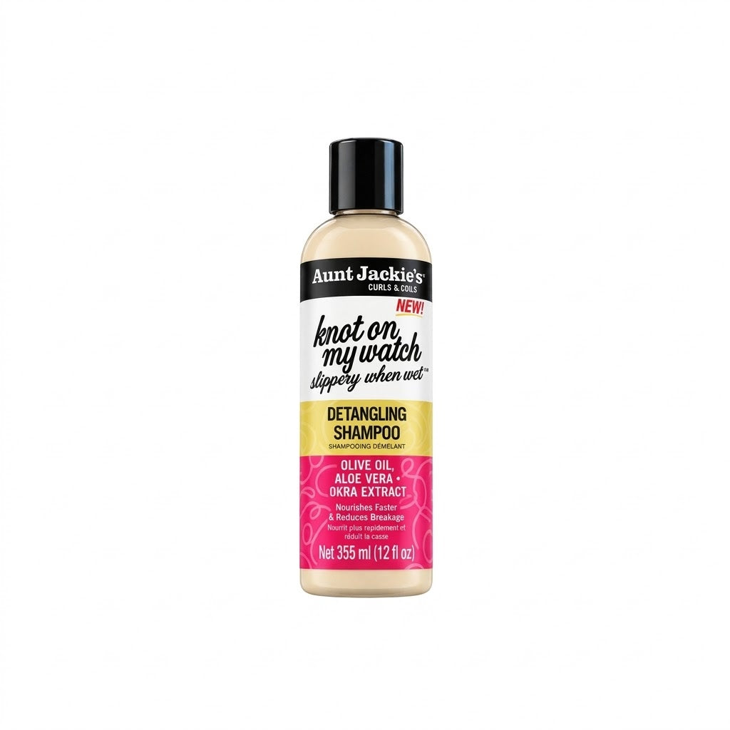 Aunt Jackies Knot On My Watch Slippery When Wet Detangling Shampoo 12 oz