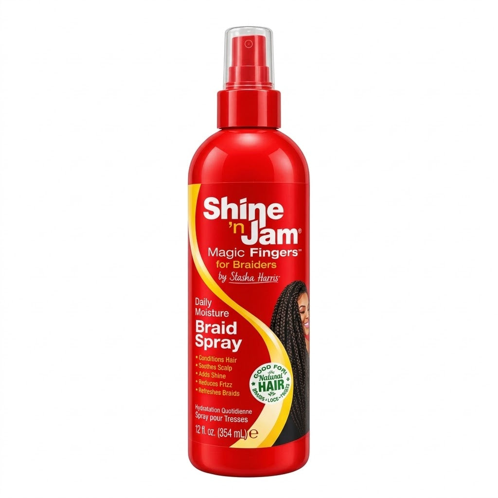 Ampro Shine N Jam Magic Fingers Braid Spray 12oz